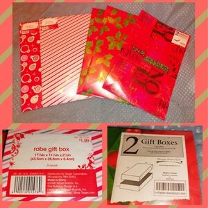 5Pc Pack(12 Boxes) Bundle of Various brands Multicolor Robe Christmas Gift Boxes